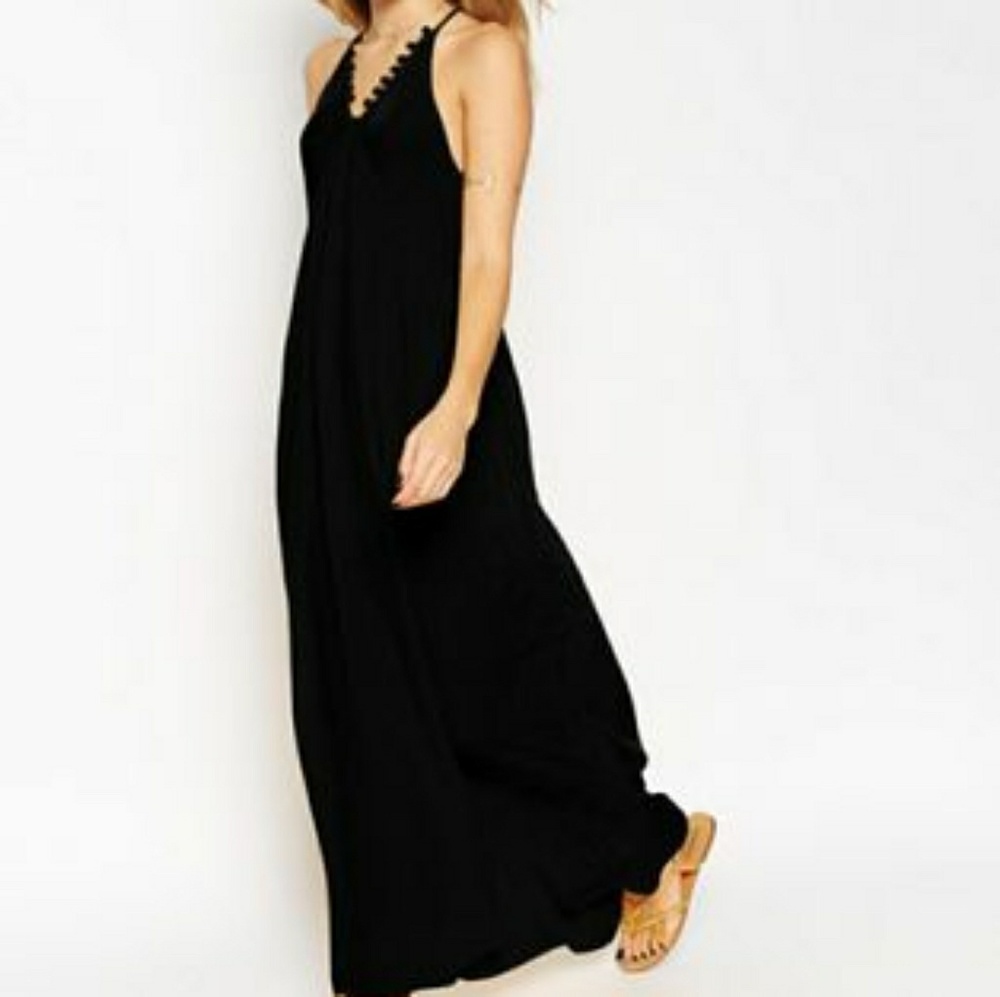 🎈LAST CHANCE❗(ASOS) Pom Pom Cami Maxi Dress